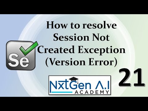 Selenium Tutorials for Beginners : 21. How to resolve Session Not Created Exception (Version Error)