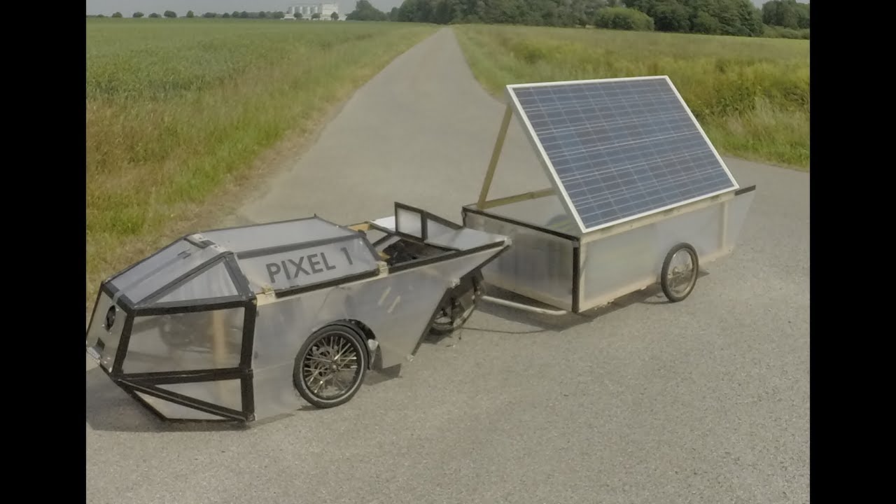 solar bike trailer