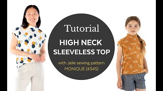 How to sew a drop shoulder t-shirt -View A- (Jalie pattern 4345 Monique)