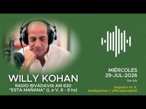 Miniatura del video: Resumen del interesante comentario de Willy Kohan en Rivadavia 630 (“Está Mañana”)
