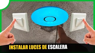 Instalacion electrica de una ESCALERA, interruptores de CONMUTACION de 3 vias y 4 vias by Casi Maestro 40,710 views 2 years ago 14 minutes, 11 seconds