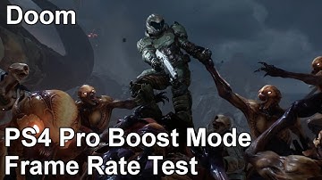 Doom PS4 Pro Boost Mode Frame Rate Test