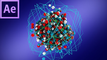 Low Poly Atom Array Recreated with Element 3D in After Effects (Speedart)