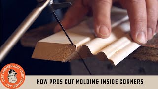 How Pros Cut Molding Inside Corners
