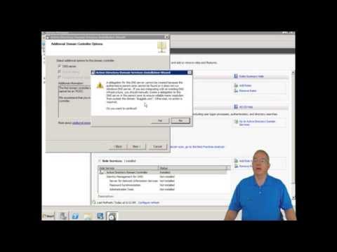 Installing Active Directory on Windows Server 2008 R2