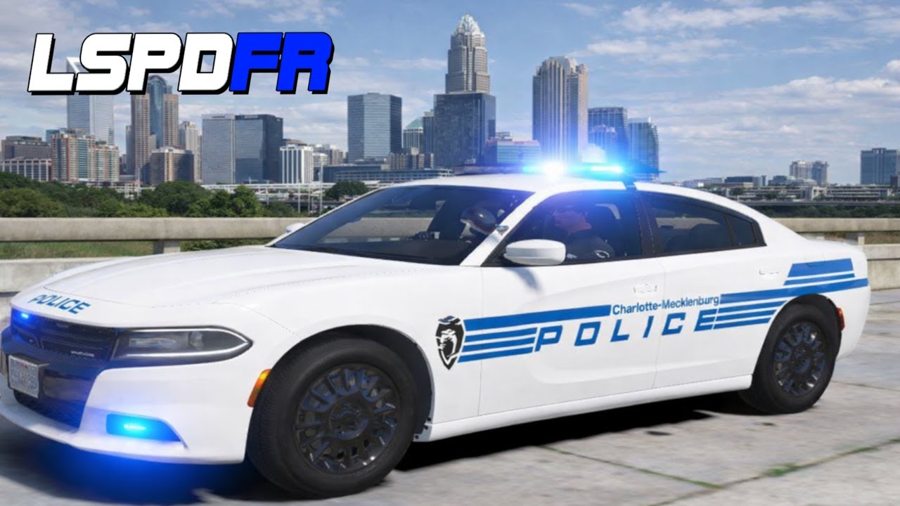GTA 5 LSPDFR🔴Realistic Patrol CMPD 2023 Dodge Charger City Patrol 