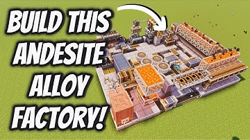 How To Build An Automatic Andesite Alloy Factory With The Create Mod!