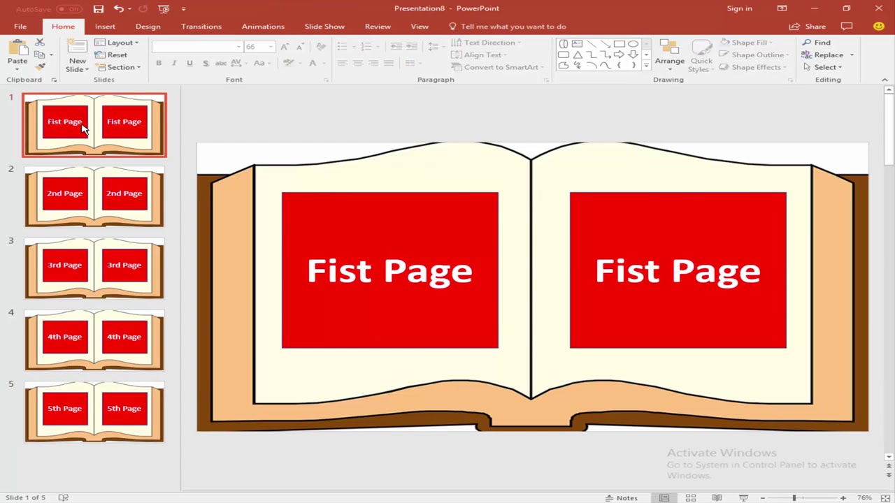 powerpoint page curl transition download