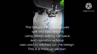 Baby Ensemble Embroidery using 4x4 embroidery machine and repositional hoop.