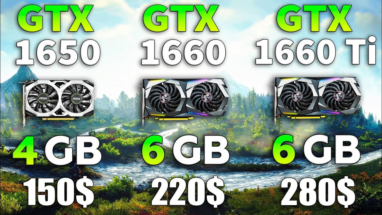 GTX 1650 vs GTX 1660 vs GTX 1660 Ti Test in 7 Games - YouTube