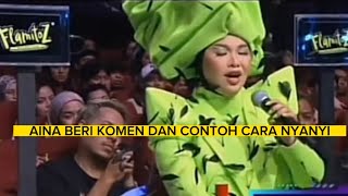 AINA ABDUL BUKAN SEKADAR BERI KOMEN, TAPI NYANYI TUNJUK CONTOH || BIG STAGE 2023 MINGGU KE-2