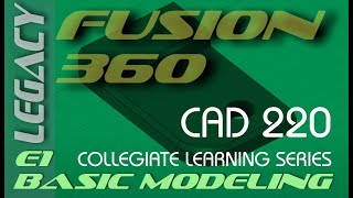 E1 Autodesk Fusion 360 - Basic Modeling and Detailing Tutorial for Beginners