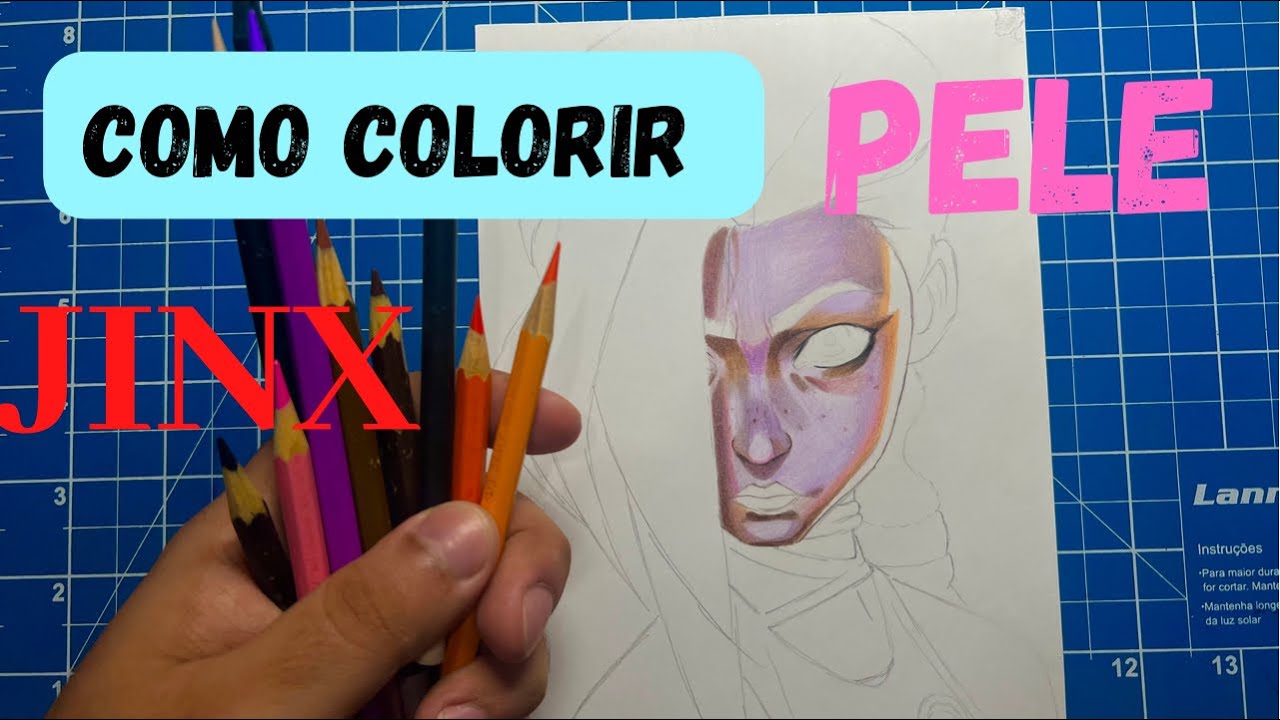 COMO COLORIR PELE JINX ARCANE tutorial completo