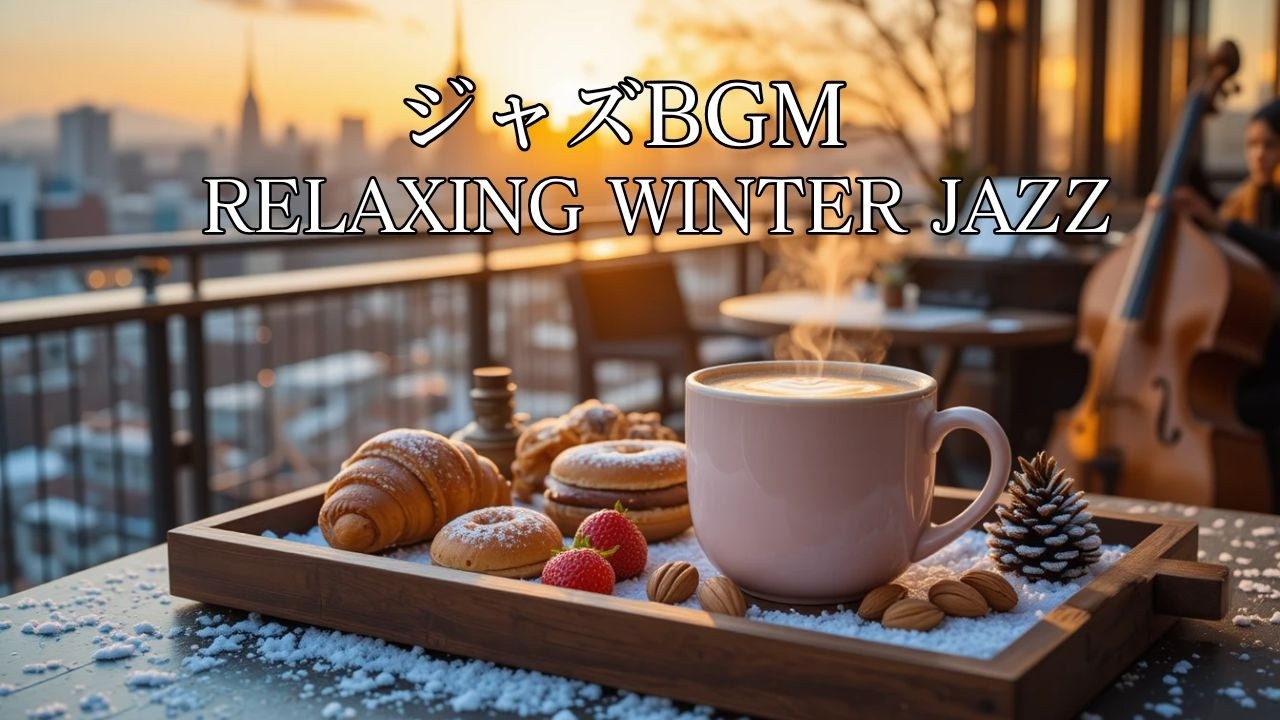 【ジャズBGM】白い雪景色とともに流れるカフェジャズ｜Relaxing Winter Jazz for Deep Focus
