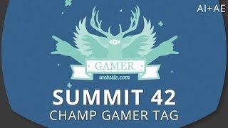 Summit 42 - Champ Gamer Tag - After Effects @mtmograph
