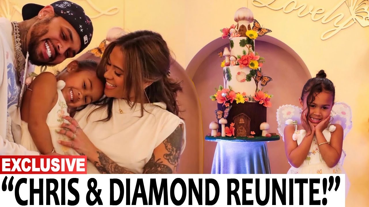 Chris Brown And Diamond Come Together For Daughter Lovely’s 4th Birthday!🎉