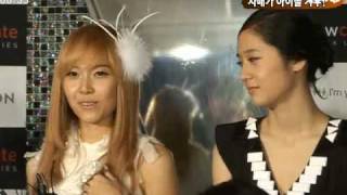 【中字】091016 KBS2 少女時代 & f(x) Chocolate Showcase 新聞採訪