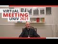 Virtual Meeting with the Prelate of Opus Dei | UNIV 2021