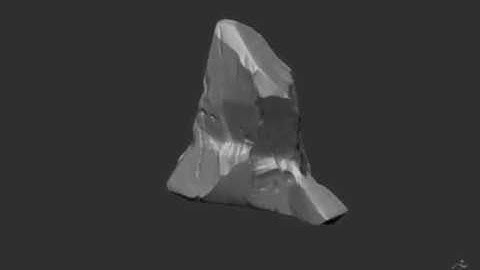 Zbrush rock Timelapse