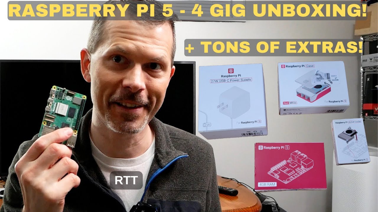 Raspberry Pi 5 - 4 gig Ultimate Unboxing + Tons of Extras! 