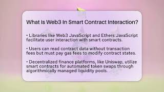 What Is Web3 In Smart Contract Interaction? - CryptoBasics360.com