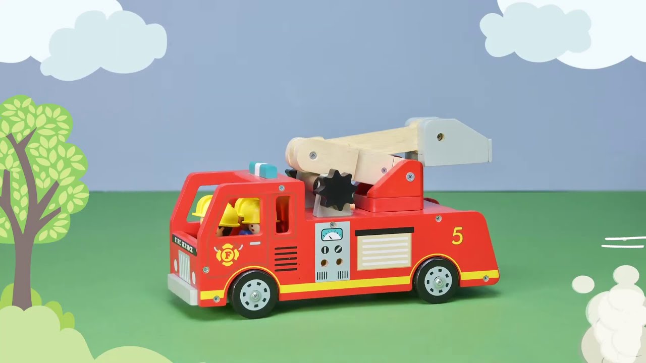 Camion pompiers Tender Leaf Toys