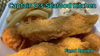 CAPTAIN D'S SEAFOOD KITCHEN | FRIED CATFISH DINNER, FRIED OYSTERS AND JALAPENO POPPERS