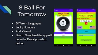 Android Studio 8 Ball Game Tutorial | Part  3 | Word Generator | Using Kotlin