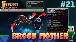 BroodMother Boss, Flower Minion & Angler GodSet | Hypixel Skyblock - Minecraft EP. 21