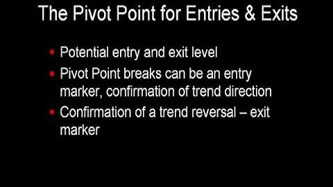 Pivot Points  An Introduction to Pivot Point Trading