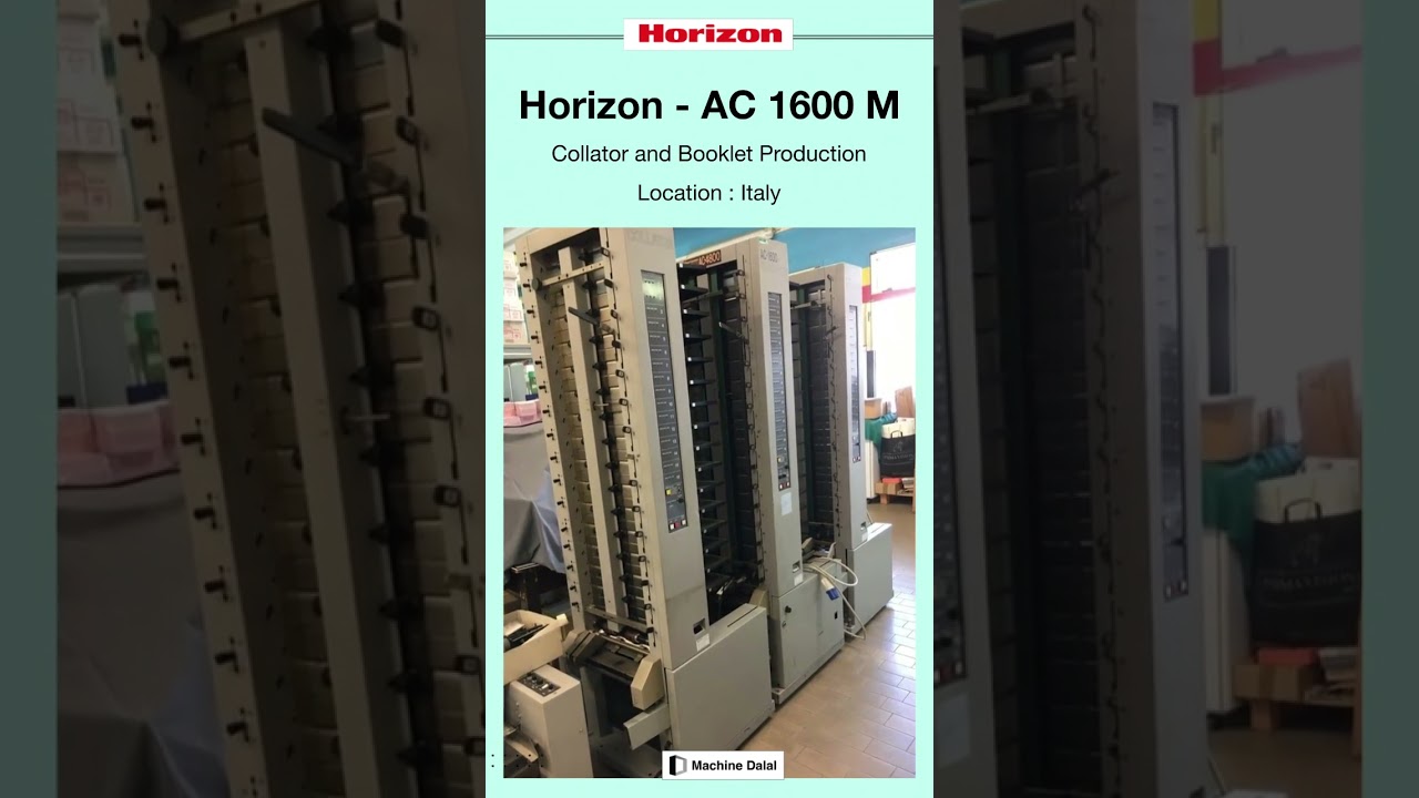 Preowned Collator &Booklet Production for SALE | Horizon - AC 1600 M | 