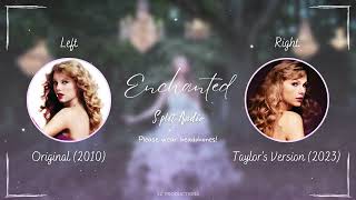 Taylor Swift - Enchanted (Original vs. Taylor's Version Split Audio / Comparison)