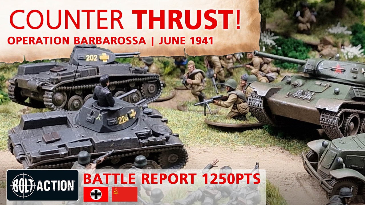 Germans vs Soviets Bolt Action Battle Report 3rd Edition 1250pts | Operation Barbarossa 1941