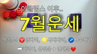 ♈양자리, ♌사자자리, ♐사수자리 7월 운세 (커리어&amp;금전, 연애운)