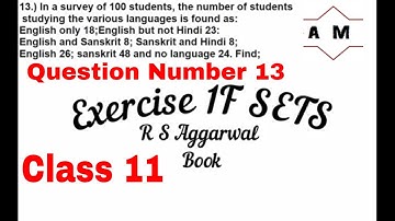 Class 11/sets /Exercise 1F Question number 13/Anjali Maths