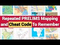 The coding strategies for prelims  important mapping for prelims 2023