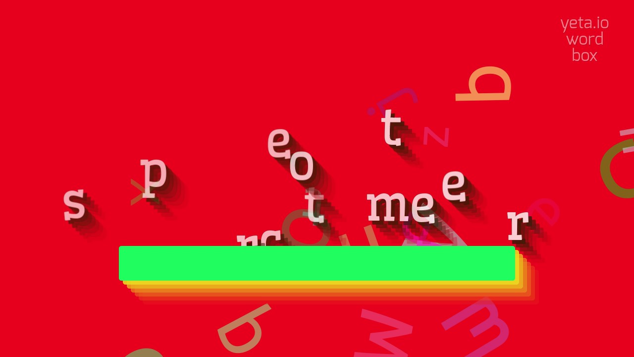 SPECTROMETER HOW TO PRONOUNCE IT? YouTube