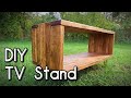 Minimal Rustic TV Cabinet Built from Construction Lumber