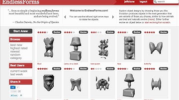 EndlessForms.com - Design objects with evolution and 3D print them!