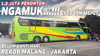 TANPA BAHU JALAN...!!! BUS TRONTON GUNUNG HARTA SALIP RATUSAN BUS