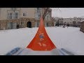 HotWheels GoPro on board cruising through the frozen fields and streets!