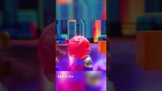 Pac-Man Eats Softbody Cubes & Balls Animation #short #pacman