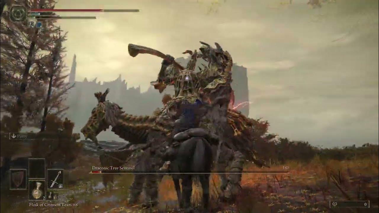 Draconic Tree Sentinel Boss Done Easy Elden Ring YouTube