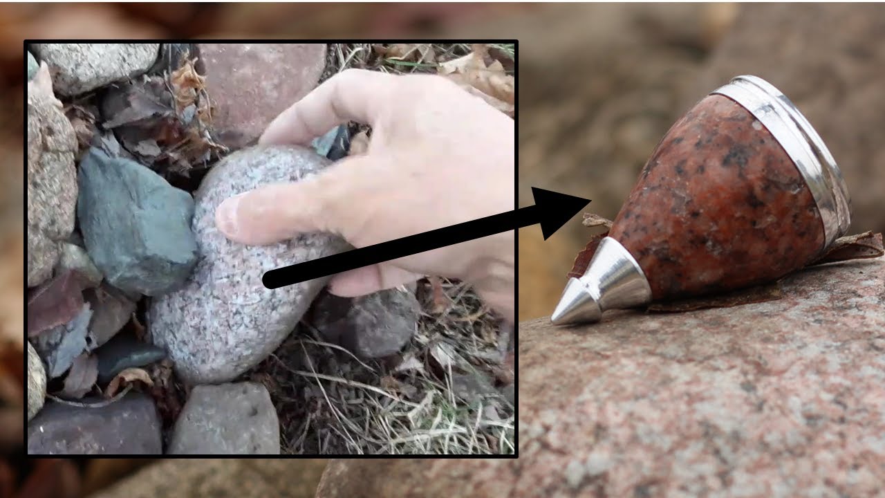 Spinning Top From a Rock: Making a Trompo From a Garden Stone