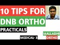 10 tips for dnb ortho practical examination