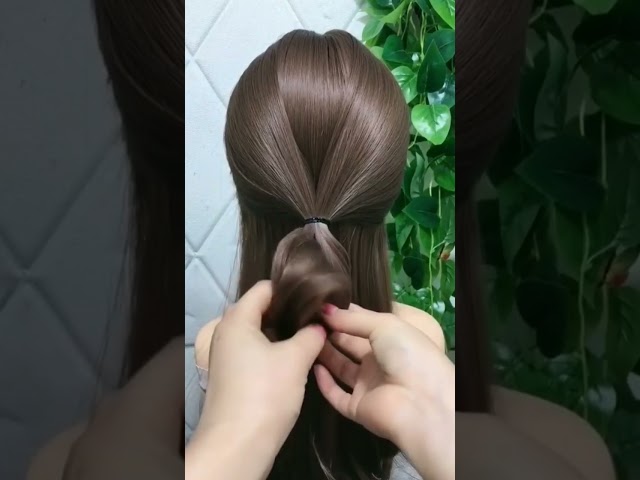 New Hairstyle #trendy Highbun /lowbun hairstyle #hairstyle