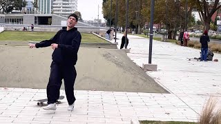 Atacando spots en manada 🐕 / session de skate con amigos en Puerto Madero