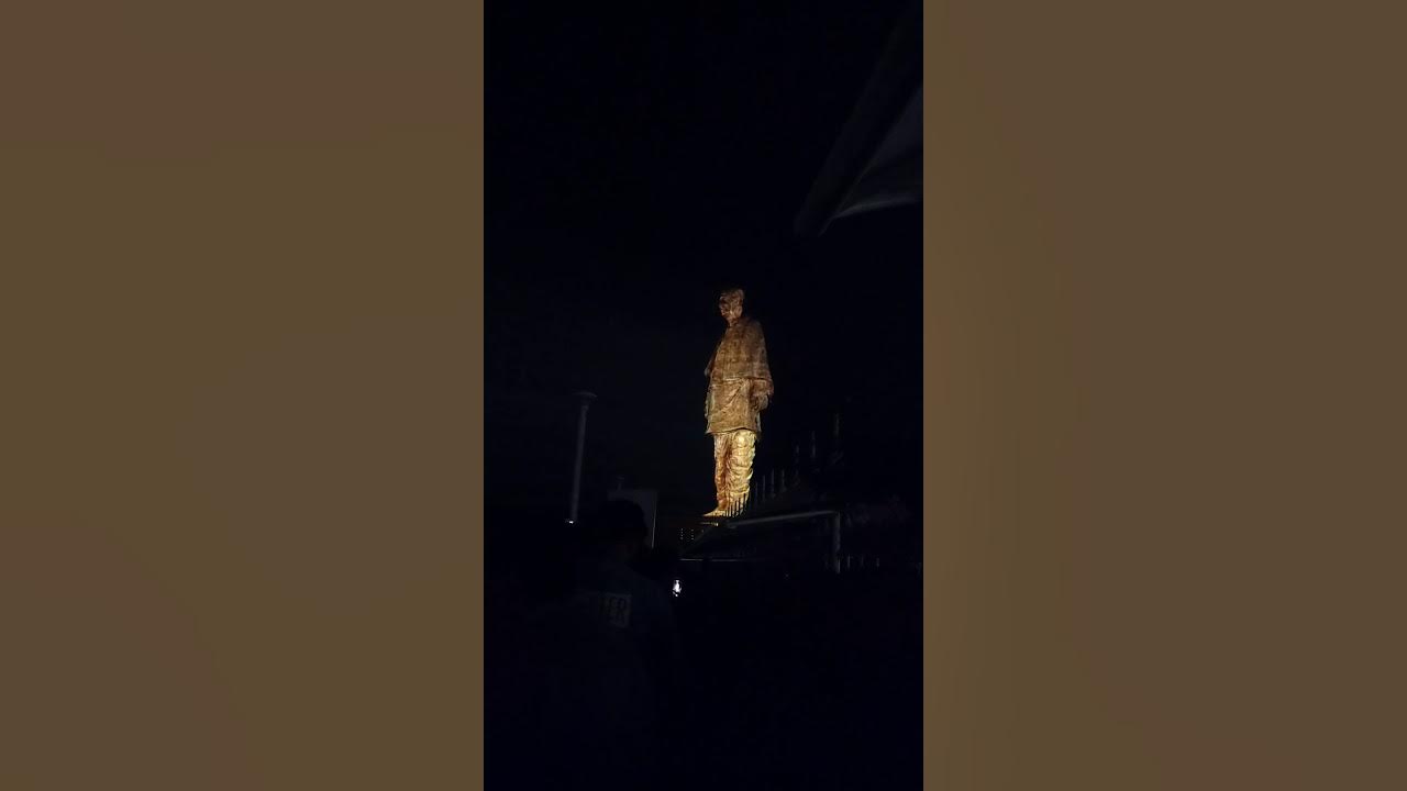 Statue of unity light show YouTube