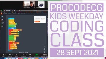 ProCodeCG Kids Weekday Coding Class - Online - 28 Sep 2021