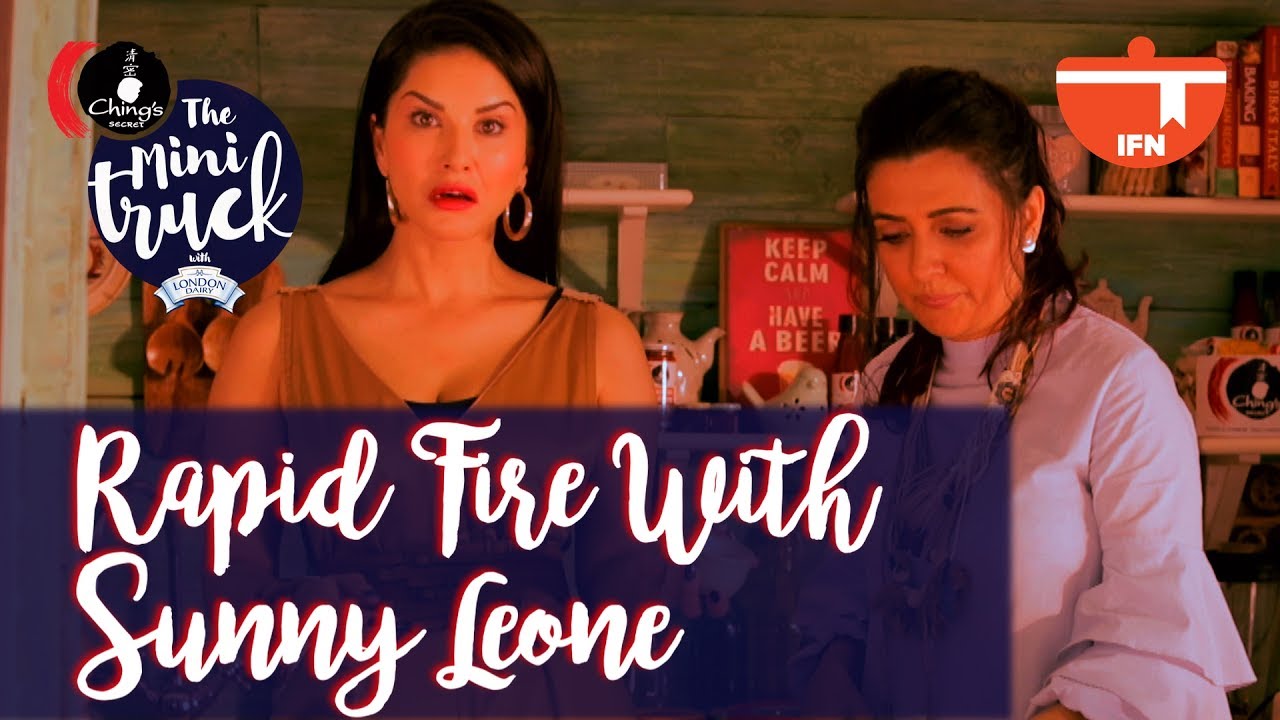 Rapid Fire Round with Sunny Leone | The Mini Truck | Mini Mathur | India Food Network